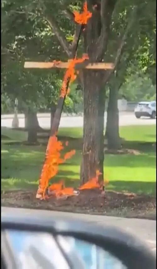 "The Impact was Devastating": Chicago's Cross-Burning Was Set By Liberal, Anti-Trump Protester