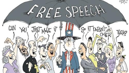 ​Want More Freedom Of Speech? Try Less Government! – Tyler Durden