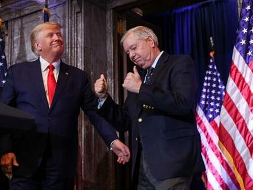 Sen. Graham Touts Movement On New Russian Sanctions Bill 'With Trump's Blessing' thumbnail