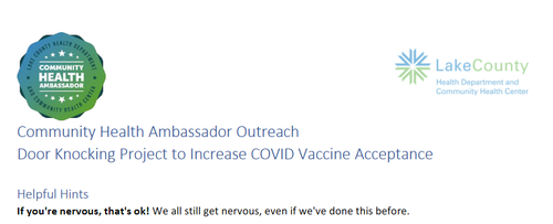 "Ignore No Soliciting Signs, Use Your Script": Vaccine Door-Knocking Documents Revealed Hints