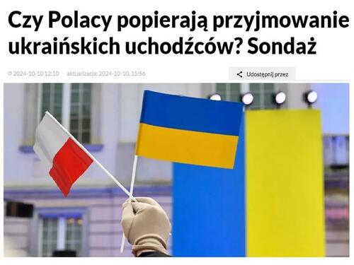 Poles Are Getting Fed Up With Ukrainian Refugees & The Proxy War; Latest Survey Shows