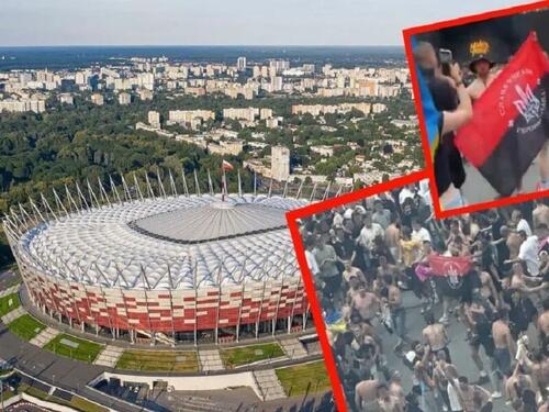 Tusk Ridiculously Blamed Putin For A Bandera Flag Scandal In Poland's Largest Stadium thumbnail