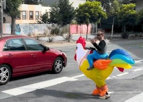 Your Tax Dollars At Work: San Fran Cops Dress Up As Inflatable Chicken To Catch Speeding Drivers