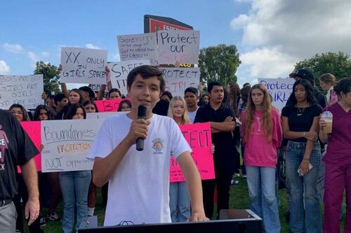Students Hold Walk-Out Protest Over California School Bathroom Policy