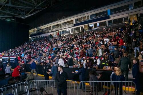 Republican presidential candidate and former President Donald J. Trump’s rally in Manchester, N.H., on Jan. 20, 2024. (Madalina Vasiliu/The Epoch Times)