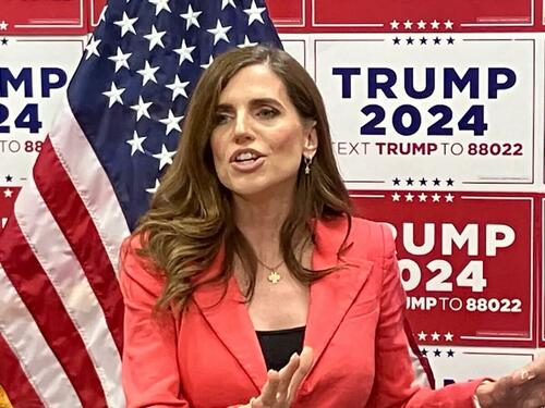 U.S. Rep. Nancy Mace speaks at the state campaign headquarters in North Charleston, S.C., on Feb. 21, 2024. (Janice Hisle/The Epoch Times)