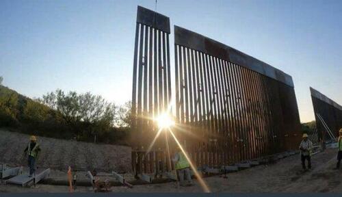 Texas builds its own border wall in its effort to secure the border. (Courtesy Office of Greg Abbott)