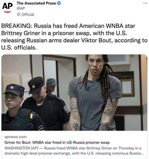 Brittney Griner prisoner swap