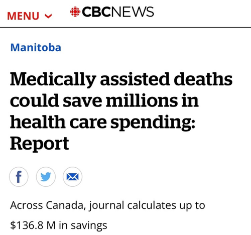 medically assisted suicide to save on healthcare