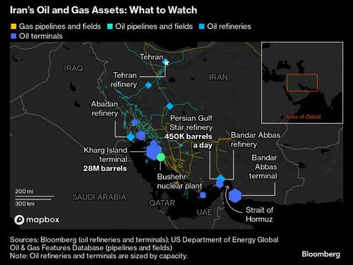 Iran’s Oil Tankers Flee Biggest Export Terminal Fearing Israeli Attack