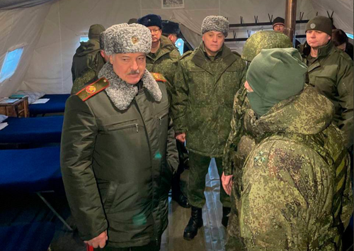 Belarus’ Lukashenko Visits Russian Troops, Declares “Common Cause”