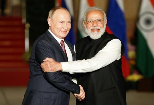 Putin & Modi Hold Warm Phone Call As India Gorges On Cheap Russian Oil