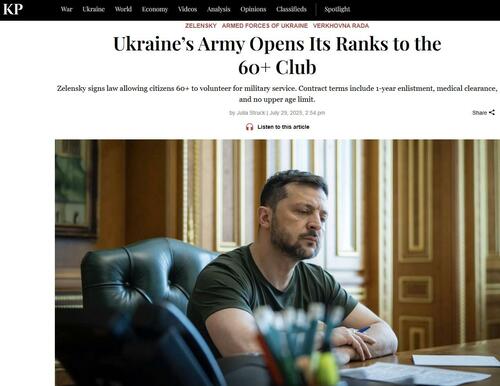 Zelensky Signs Law Allowing Ukrainians Over 60 To Join The Military thumbnail