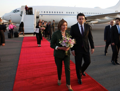 Pelosi Condemns “Illegal” Azerbaijan Attacks At Start Of 3-Day Armenia Trip