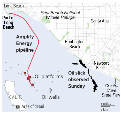 Worst California Oil Spill In Decades May Have Been Caused
By Anchor Striking Pipeline 2