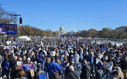 No Ceasefire Largest Pro Israel Rally In World Held In Dc Zerohedge 