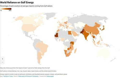 In Charts: US Does Not Rely On Strait Of Hormuz Oil While Asia Stands To Lose