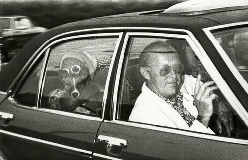 Queen Juliana and Prince Bernhard returning from Porto Ercole, Italy due to developments in the Lockheed scandal on 26 August 1976