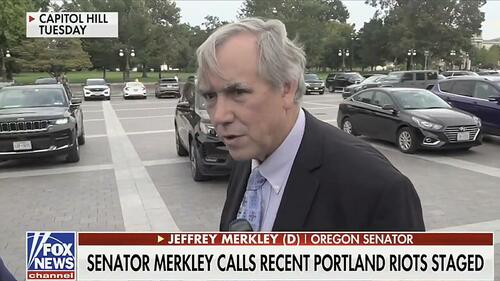 Desperate Dem Sen. Claims Trump Staged Portland Antifa Riots To Justify Crackdown