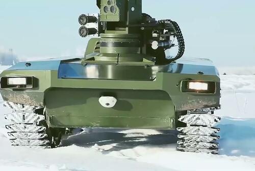 Russland möchte Roboter gegen die geplanten  Abrams-Panzer im Donbas einsetzen