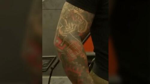 Watch: MSM Interview Covers Up Ukrainian Fighter’s Swastika Tattoo