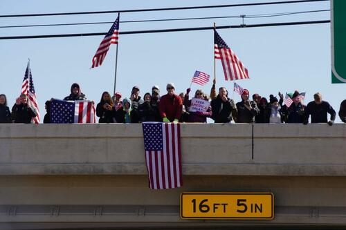 US Trucker Convoy Swells As It Moves Across Country To DC The-road-to-Amarillo-on-I-40-and-Amarillo-TX-1200x800