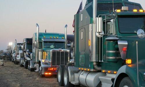 US Trucker Convoy Swells As It Moves Across Country To DC Truck-line-700x420