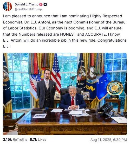 Trump To Nominate Long-Time Labor Statistics Critic As Head Of BLS Trump To Nominate Long-Time Labor Statistics Critic As Head Of BLS