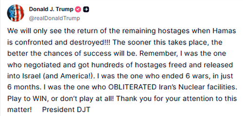 Trump Issues Clearest Greenlight For Netanyahu’s Offensive To ‘Confront & Destroy’ Hamas To Date