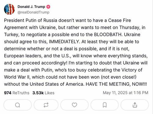Zelensky 'Ready To Meet' Putin After Russia's Call For Istanbul Peace Talks Thursday thumbnail