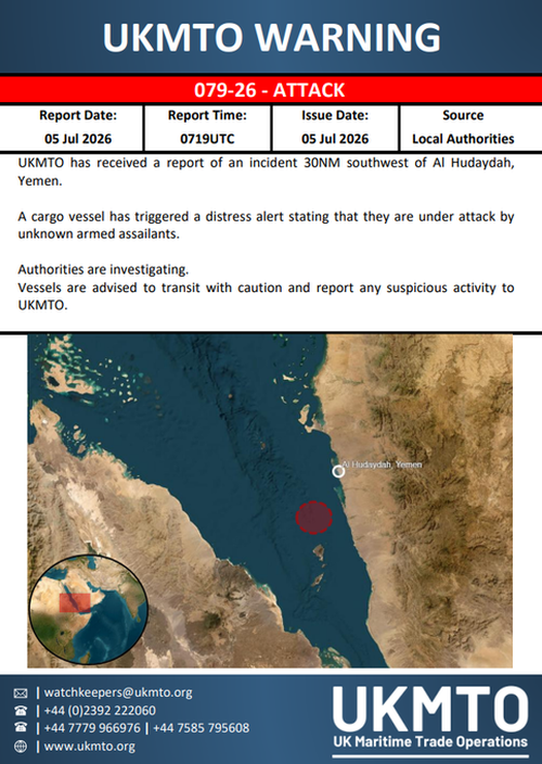 Red Sea Blockage Fears: Cargo Ship Attacked Off Southwest Yemen