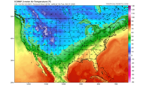 First Major Cold Blast For US As 'Early Polar Vortex Disruption' Nears ...