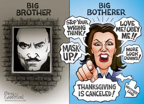 Satan Dark Princess Michigan Gov. Whitmer Bans Masks/Vaxx
Mandates As Polls Crash, Re-Election Fight Looks Grim — 2