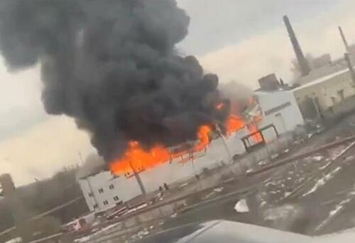Massive Mystery Fire Engulfs Defense-Linked Factory In Russia’s East
