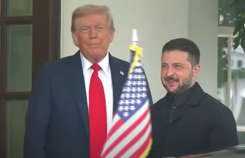 Trump Warmly Welcomes Zelensky, Who Donned A Suit, For Oval Meeting